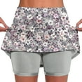 thumbnail image 1 of Sakmal Women Shorts Plus Size Athletic Mini Skirt 5" Stretchy A line Skorts for Women, 1 of 5