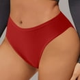 thumbnail image 1 of Sakmal Women Underwear Hipster Seamless Panties Red Soft Panties for Ladies S, 1 of 9