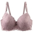 thumbnail image 1 of Sakmal Women's Bras Underwire Plus Size Full Coverage Comfort Purple Ladies Bras 4X, 1 of 4