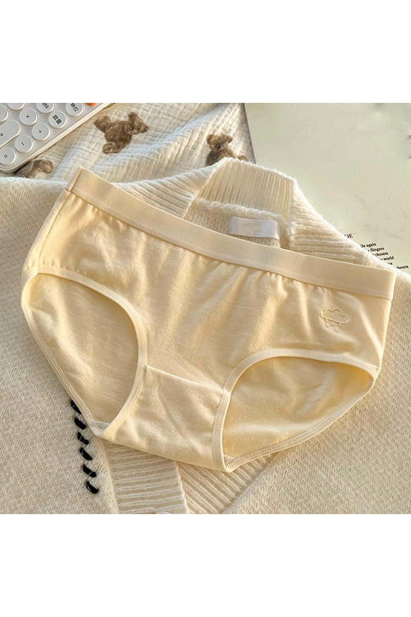 Women's Underwear Cotton Seamless Briefs Panties Stretch Beige Panties for Women XL