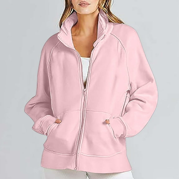 Sakmal Womens Barn Coat Track Pink Jacket Outerwear Winter Jackets for Women XXL