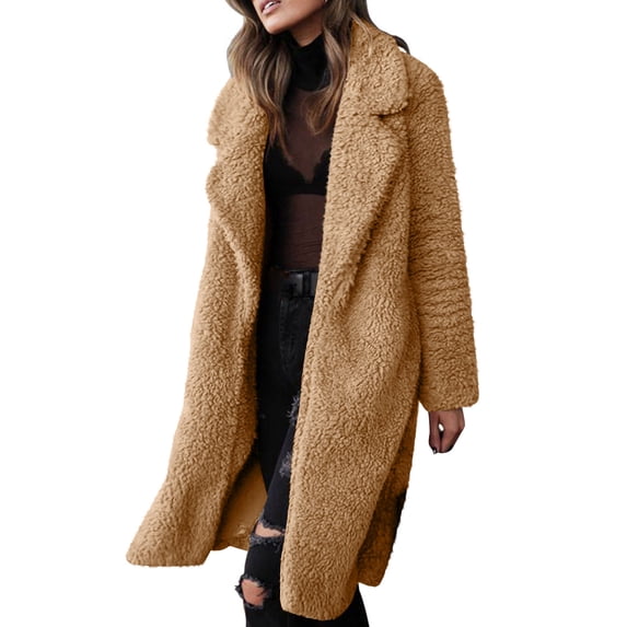 Sakmal Womens Barn Jacket Brown Fleece Jacket Fashion Women Fall Clothes 3X