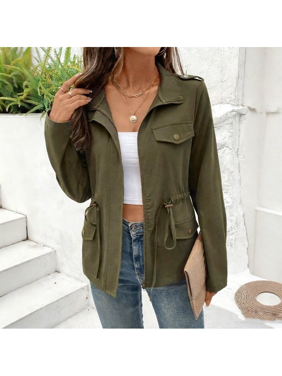 Womens Barn Jacket Green Jacket Trendy Womens Tops L