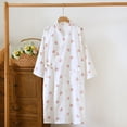 thumbnail image 1 of Sakmal Womens Moo Moo Cotton Nightgown Long Sleeve Heart Print Sleepwear Summer V-Neck Nightgown for Women M, 1 of 5