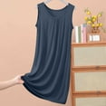 thumbnail image 1 of Sakmal Womens Nightgown Sleep Tanks Cotton Plus Size Sleepshirt Gray Sleeveless Sleep Tanks, 1 of 4