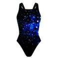 thumbnail image 1 of Sakmal Womens One Piece Swimsuits Tummy Control Bathing Suit Holiday Crew Neck Black Ladies Swimsuit L, 1 of 6