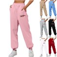 thumbnail image 1 of Sakmal Womens Sweatpants Black Plus Size Joggers Pants Running Graphic Athletic Sweatpants for Women L, 1 of 5