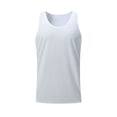 thumbnail image 1 of Sakmal Womens Tanks Crew Neck White White Lightweight Camisole Muscle Stringer Gradient Breathable Tunic Tops, 1 of 5