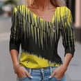 thumbnail image 1 of Sakmal Womens Tops Fashion Yellow Button Down Shirts Graphic Long Sleeve Collared Shirts for Women, 1 of 5