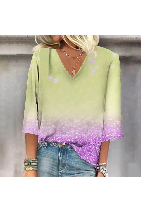 Zip Mock Neck Womens T Shirts Gradient Yellow Lace Tshirts Short Sleeve Cooling T Shirts For Women XXL