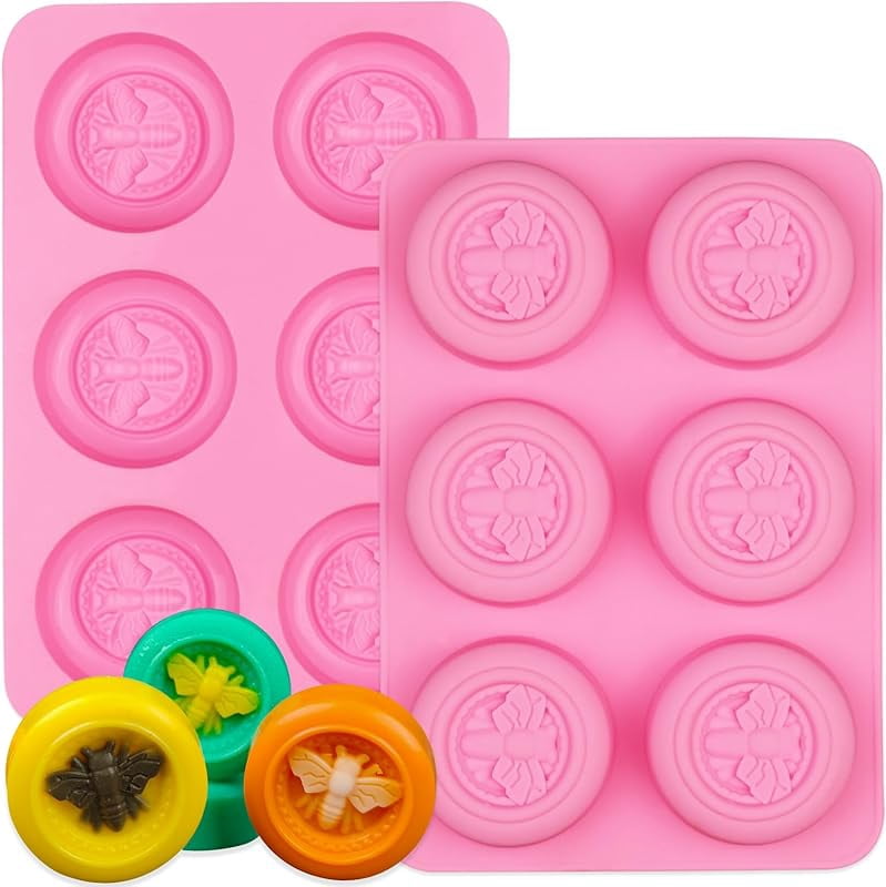 Flower Silicone Soap Mold - For Soap, Candle, Chocolate Making, 8.7cm Square