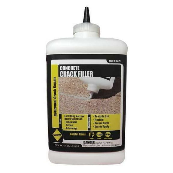Sakrete Crack Filler, Bottle, Gray, Concrete Crack Filler 120026