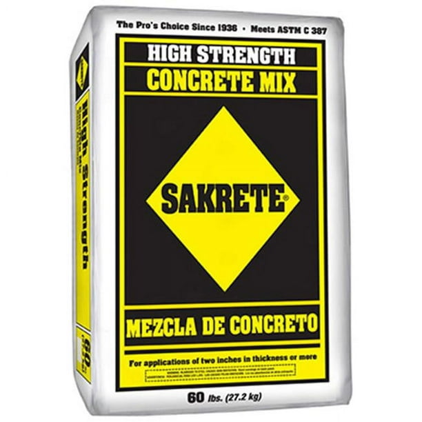 Sakrete HighStrength Premade Concrete Mix, 60 lbs. Bag for