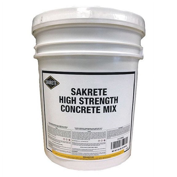 Sakrete Concrete Mix, Pail, Gray, High Strength 120021