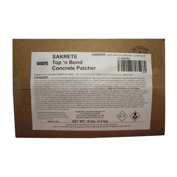 Sakrete Concrete Patcher, Box, Gray, Sakrete 120031