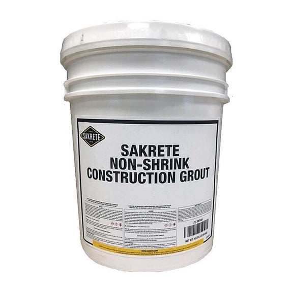 Sakrete Grout,50 lb,Pail,Gray 120024