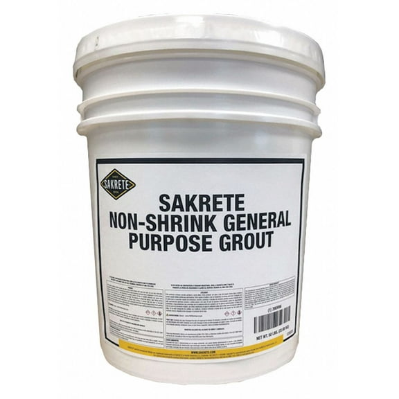 Sakrete Grout,50 lb,Pail,Gray 120025