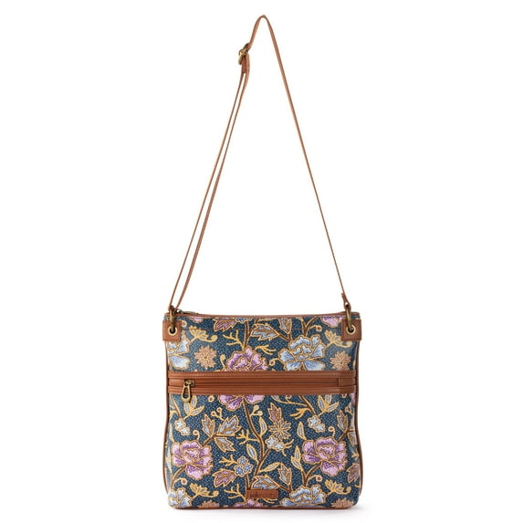 Sakroots Artist Circle Flat Crossbody , Cotton Coated Canvas