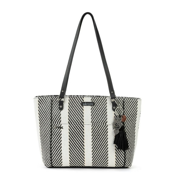 Sakroots Metro Tote - Women's Purse - Woven Fabric Handbag - B&W Soulful Desert Woven