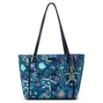 thumbnail image 1 of Sakroots Metro Tote - Large Women's Purse With Zipper Pocket - Handbag Made From Recycled Materials - " Royal Blue Seascape", 1 of 4
