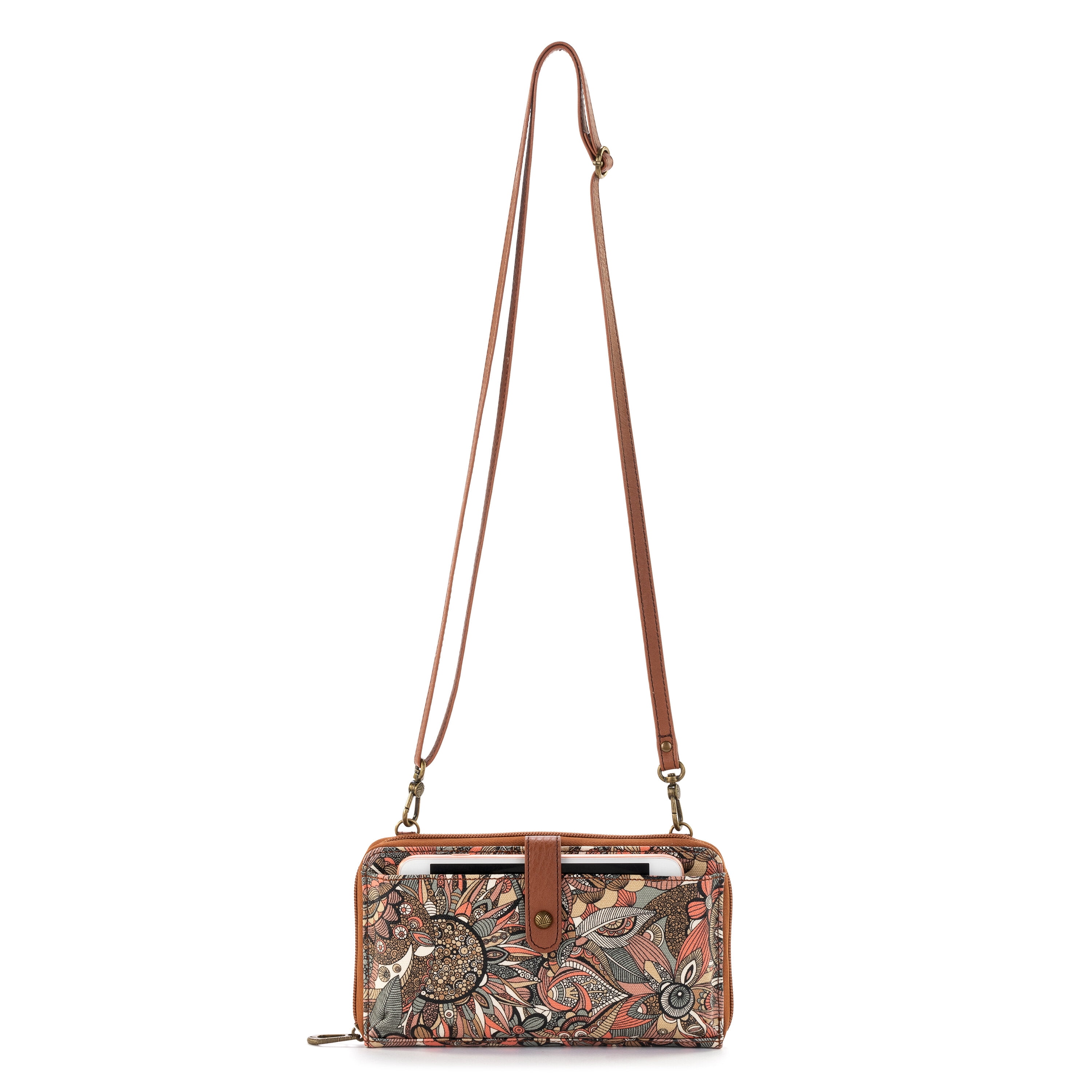 Sakroots Artist Circle Smartphone Crossbody, Cotton Coated Canvas