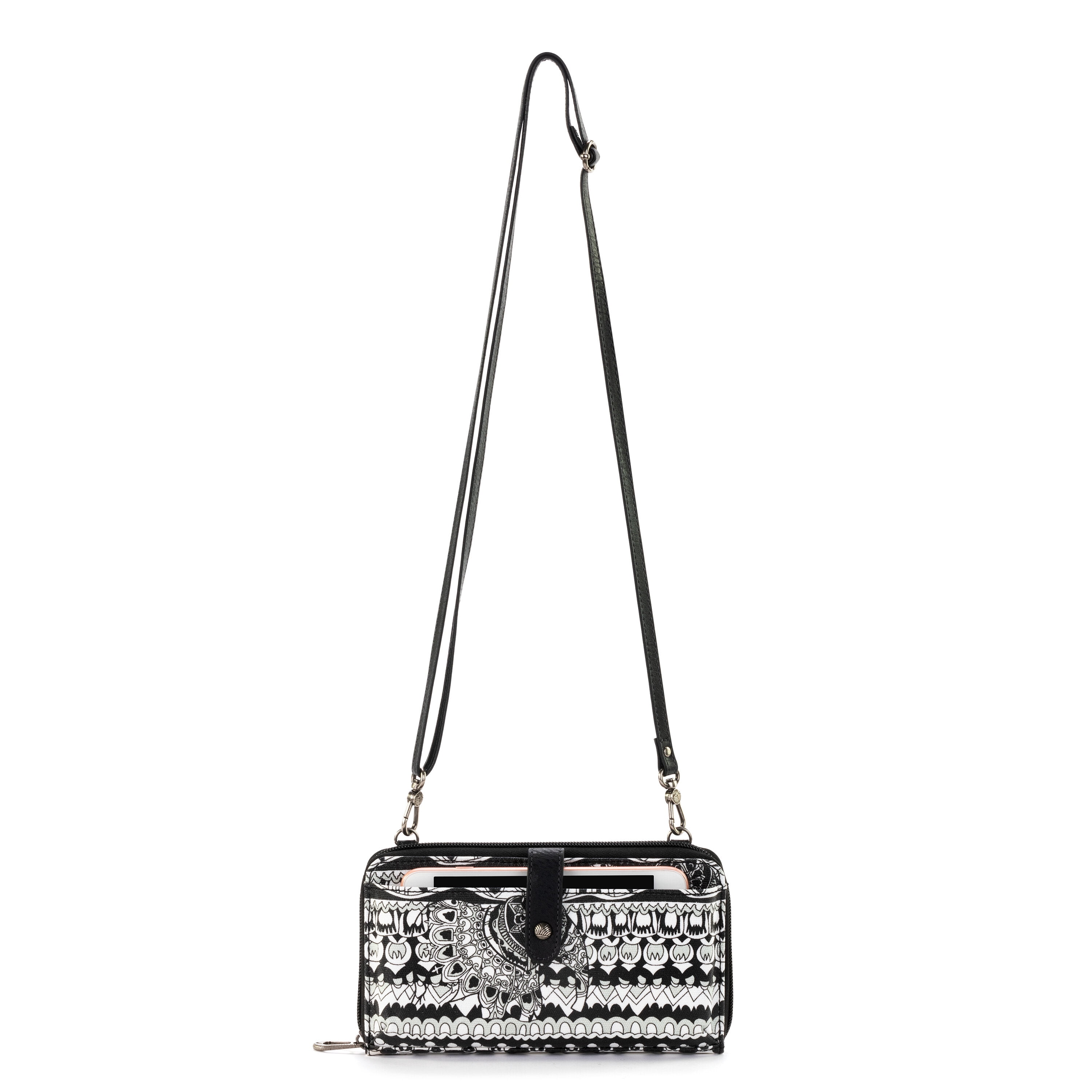 Sakroots Artist Circle Smartphone Crossbody , Cotton Coated Canvas