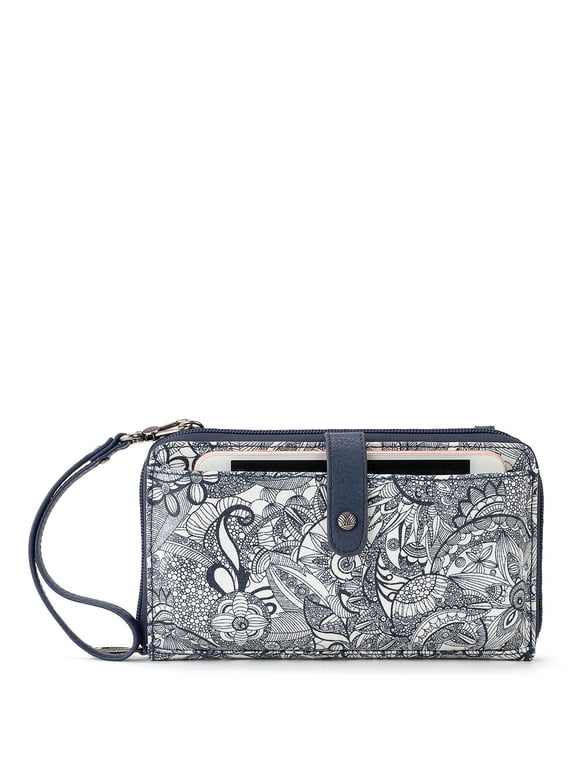 Artist Circle Smartphone Crossbody, Cotton coated canvas