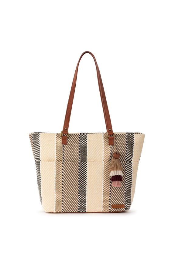 Banyan Shoulder Tote , Woven