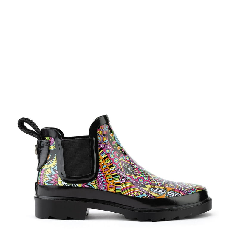 Sakroots Rhyme Rainboot Ankle Boot Rubber Women s Size 9 Walmart