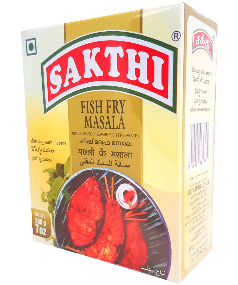 Sakthi Fish Fry Masala 200 gm box - Walmart.com