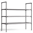 thumbnail image 1 of Sakugi 3-Tier Shoe Rack, Sturdy Shoe Organizer, Shoe Shelf Holds up to 16 Pairs of Shoes, Assembled Length, 28 in, Gray, 1 of 7