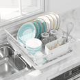 thumbnail image 1 of Sakugi Dish Drying Rack, Compact Dish Racks for Kitchen Counter, White, Large, 1 of 1