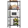 thumbnail image 1 of Sakugi 4-Tier Metal Storage Shelves, Adjustable Metal Shelves, 18" W x 12" D x 43" H, 650 lb Total Capacity, Rust-Proof Storage Rack, 1 of 6