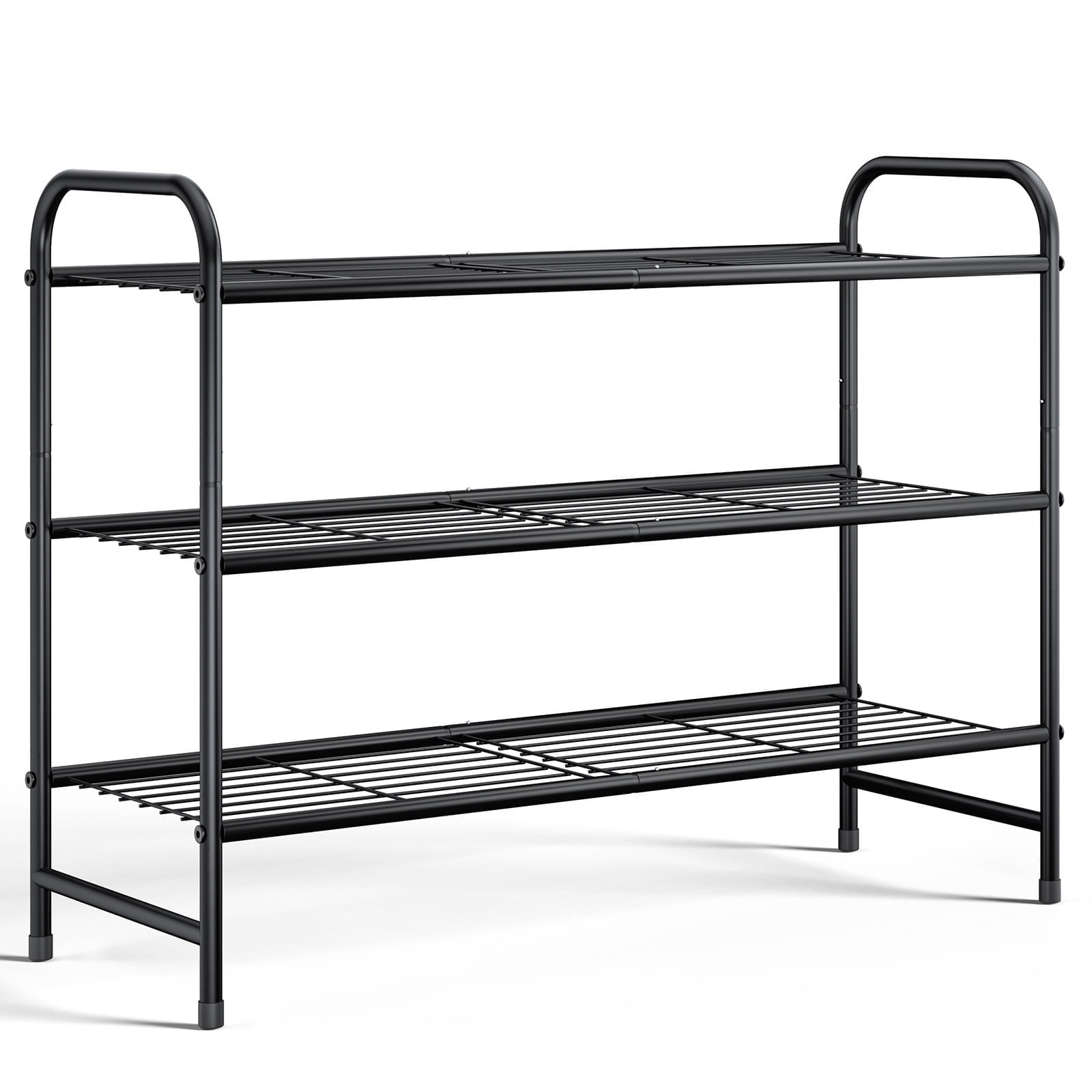 Whitmor, Over-The-Door Metal Shoe Rack, 18-Pair Capacity, White
