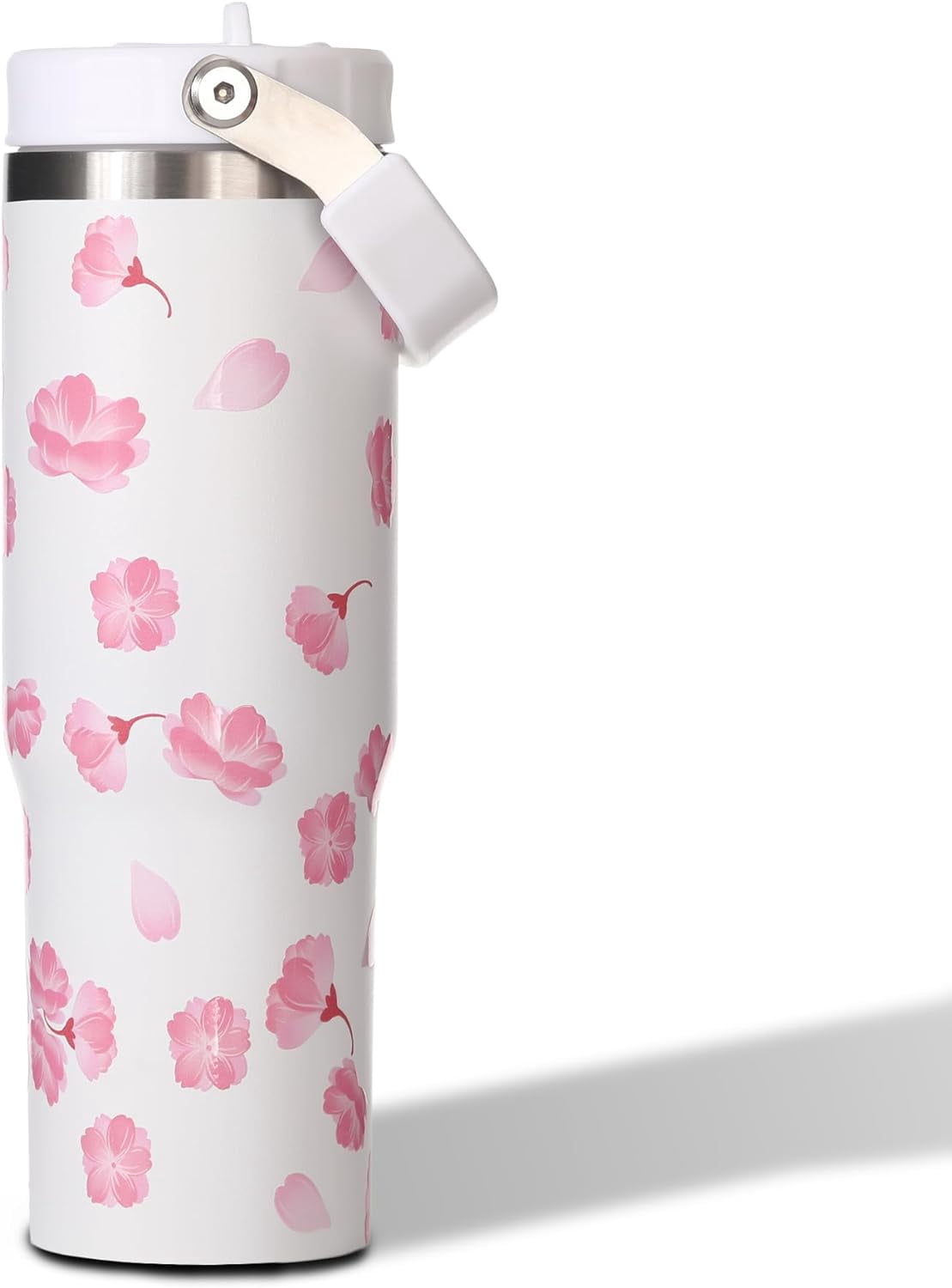 Sakura 30 oz Tumbler with Flip Straw - Insulated Cherry Blossom Water ...