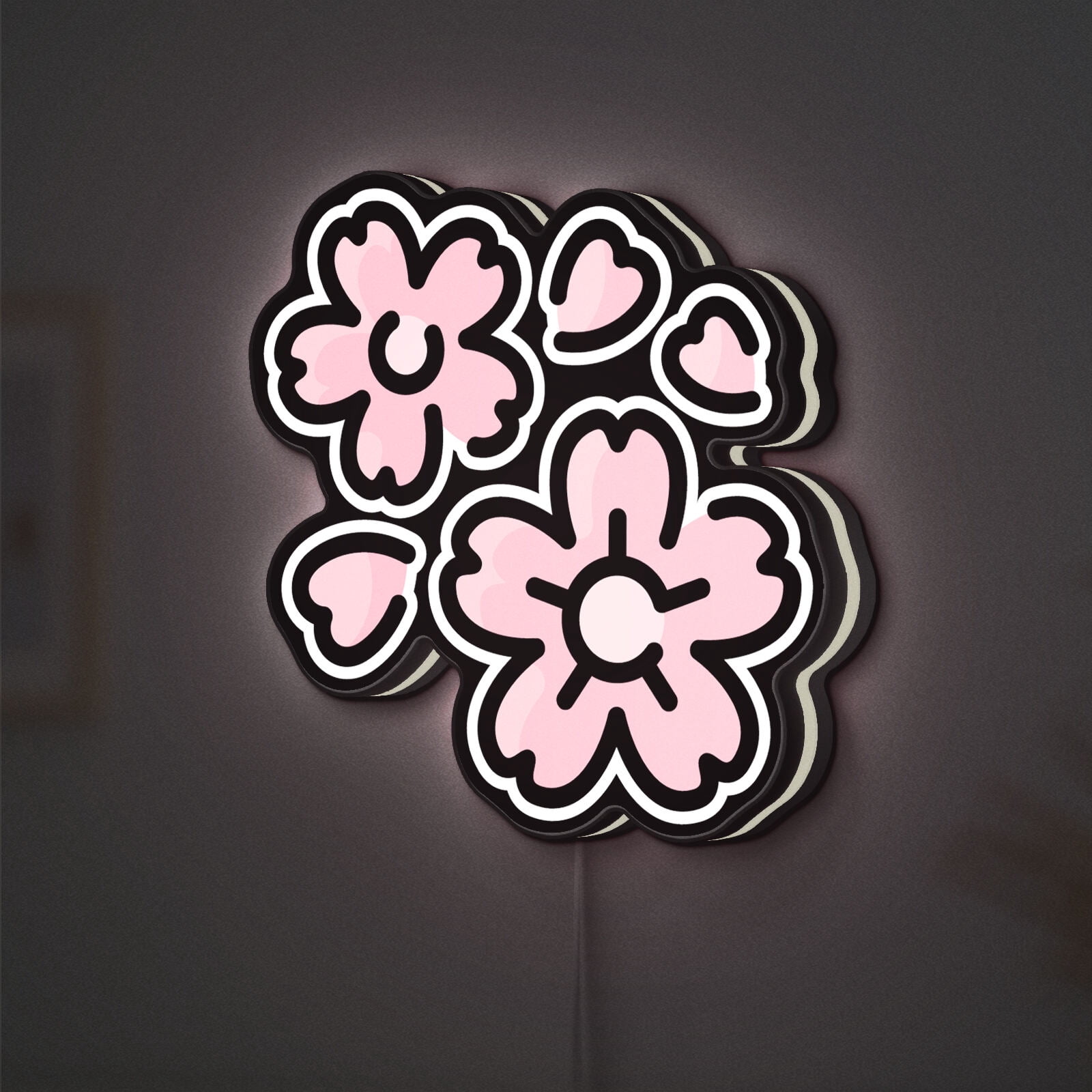 Sakura Blossom 3D Novelty Light Box, Elegant Cherry Blossom Decor ...