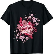 Sakura Blossom Japanese Tee: Pink Floral Mask Design