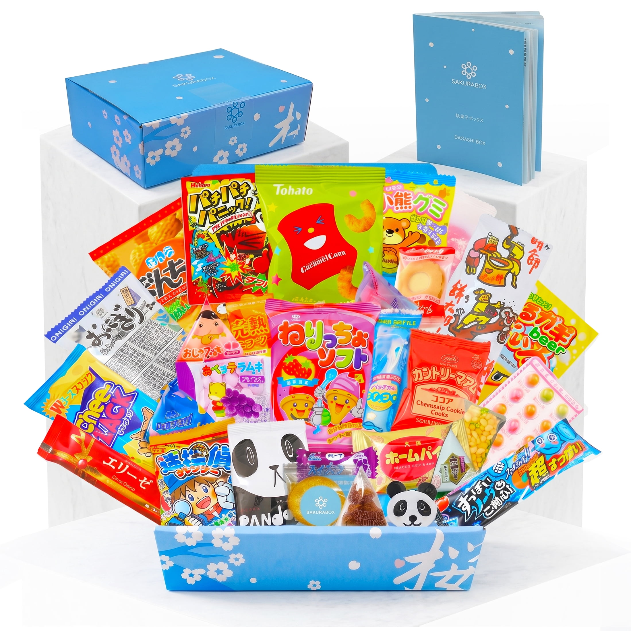 Sakura Box Japanese Snacks & Candy Dagashi Gift Box Set 30 Piece Set