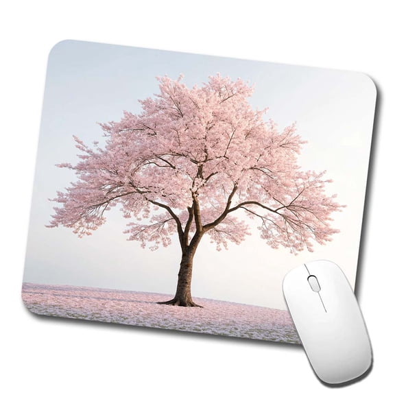 Sakura Cherry Blossom Tree Pink Flower Mouse Pad Low Profile Gaming Mat