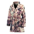 thumbnail image 1 of Sakura Cherry Blossom Women Bathrobe One Size Univeral Fits, Flower Cherry Floral Fashion Lightweight Plush Fleece Long Robe For Women, 1 of 3