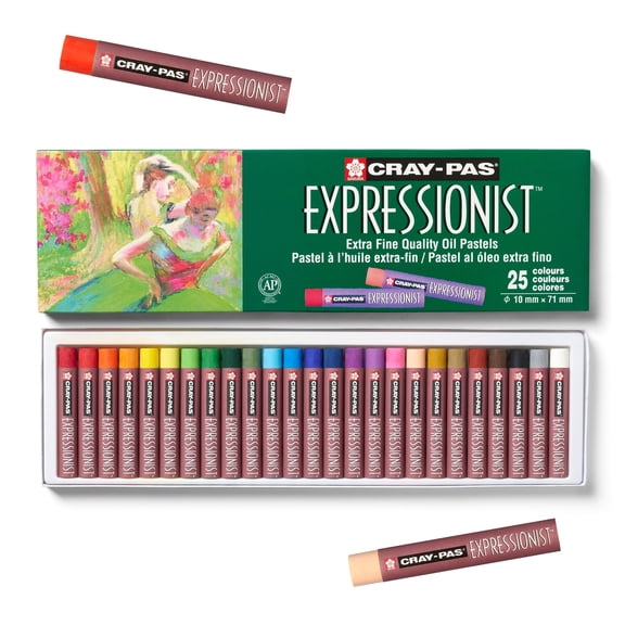 Sakura Cray-Pas Expressionist Oil Pastel Set - Soft Oil Pastels for Artists - 25 Colors