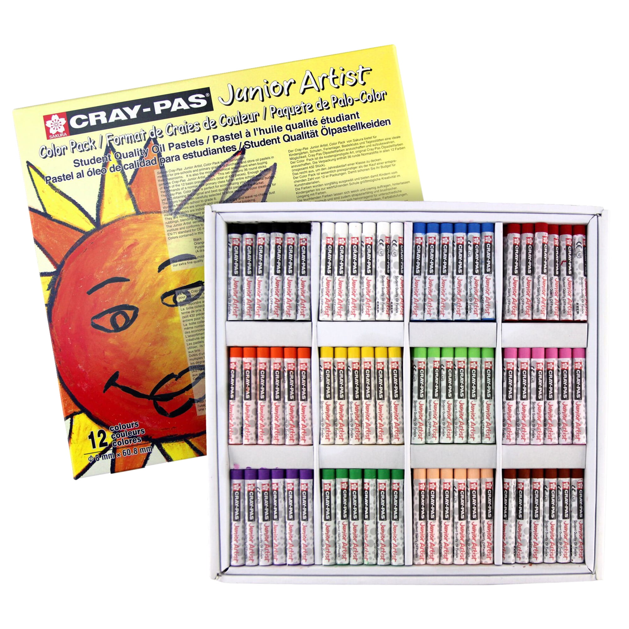 SAKURA Cray-Pas Junior Artist Oil Pastel Set - Soft Oil Pastels for Kids &  Artists - 50
