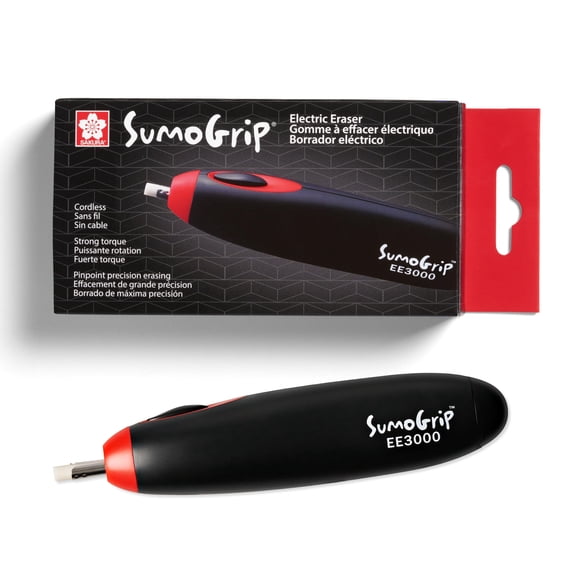 Sakura EE-3000 SumoGrip Electric Eraser Kit, Cordless, Black