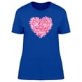 thumbnail image 1 of Sakura Flowers Heart Shape T-Shirt Women -Image by Shutterstock, Female XX-Large, 1 of 2