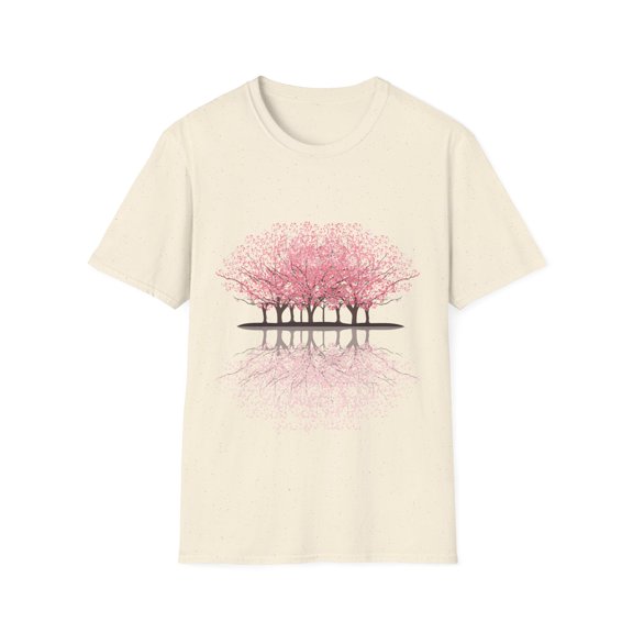 Sakura Forest Men Women Pink Trees Graphic Tees
