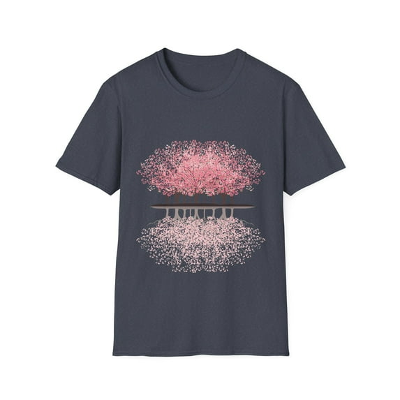 Sakura Forest Men Women Pink Trees Graphic Tees