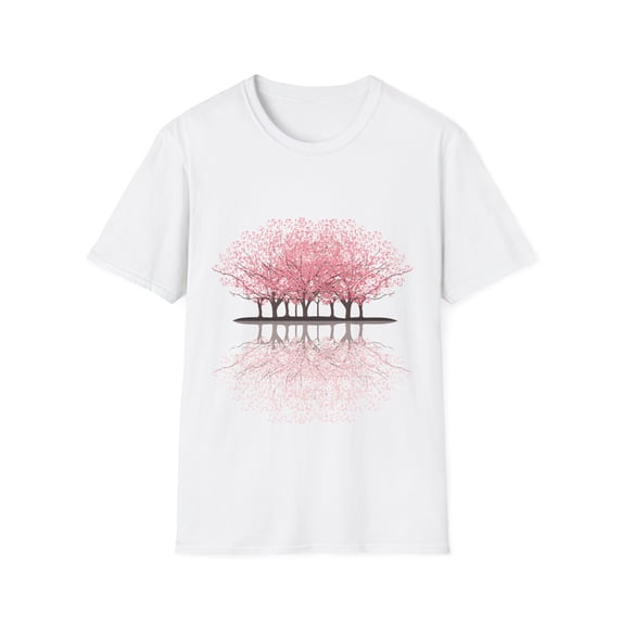 Sakura Forest Men Women Pink Trees Graphic Tees