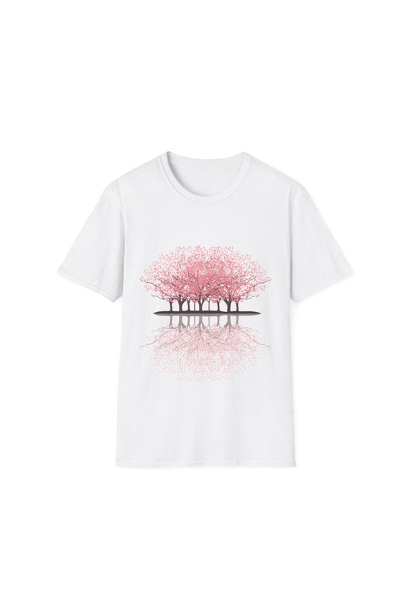 Sakura Forest Men Women Pink Trees Graphic Tees