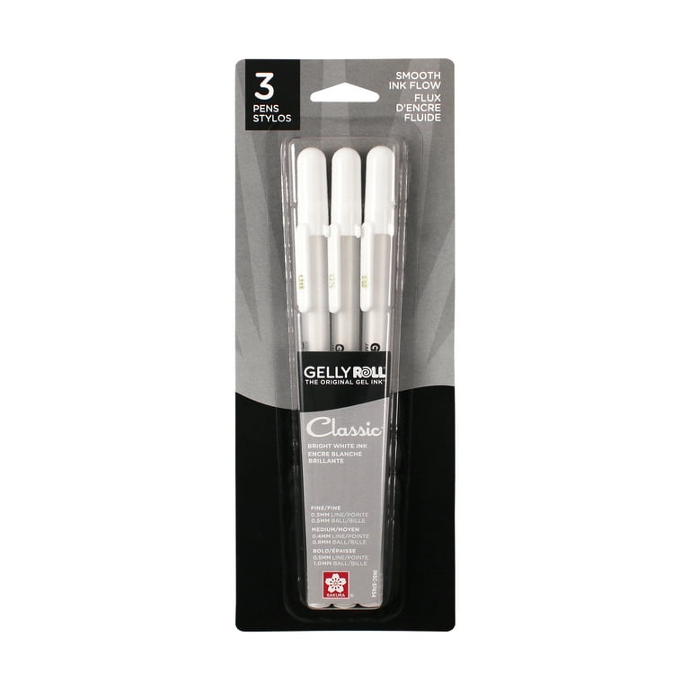 Mr. Pen- White Pens, 8 Pack, White Gel Pens for Artists, White Gel Pen,  White Ink Pen, White Pens for Black Paper, White Drawing Pens 