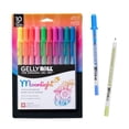 thumbnail image 1 of Sakura Gelly Roll Moonlight 06 Gel Pens - Fine Point Ink Pen for Journaling, Art, or Drawing - Assorted Fluorescent Ink - Fine Line - 10 Pack, 1 of 9